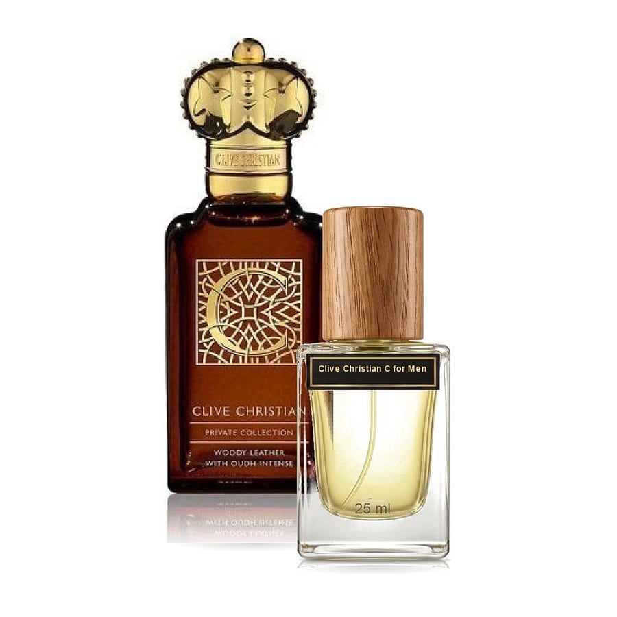 تقسيم كلايف كريستيان سي وودي ليذر 25 مل C for Men Woody Leather With Oudh Intense Clive Christian