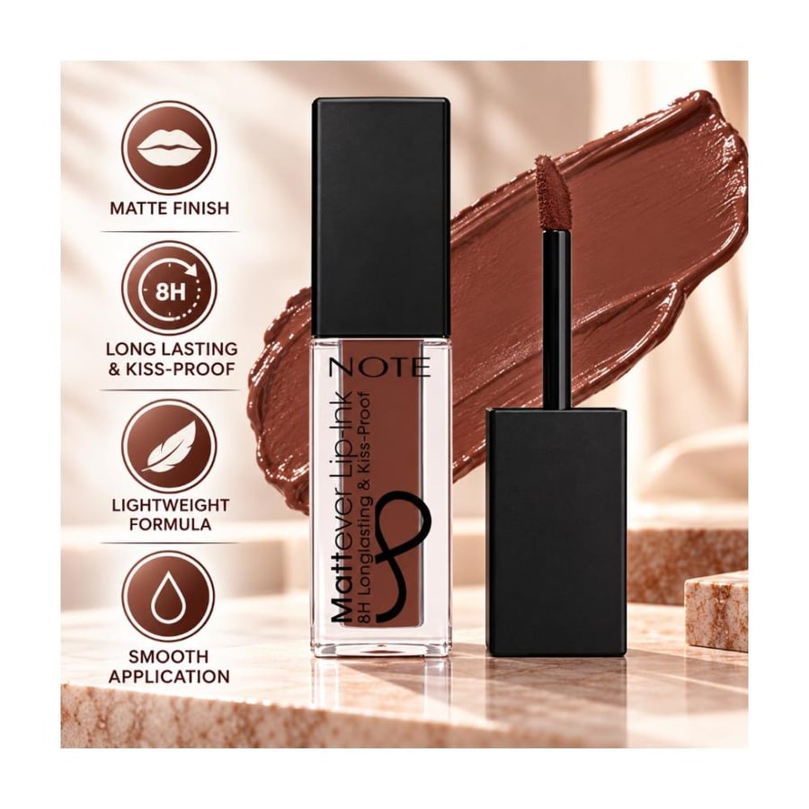 أحمر شفاه سائل مطفي مات إيفر ليب إنك من نوت رقم 02 - NOTE Mattever Lip-Ink 02