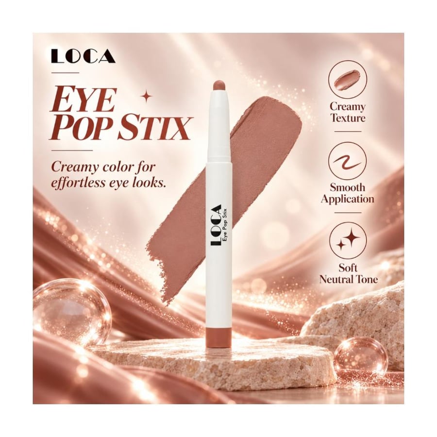 قلم ظلال العيون كريمي من لوكا – Eye Pop Stix – لون بني وردي نود