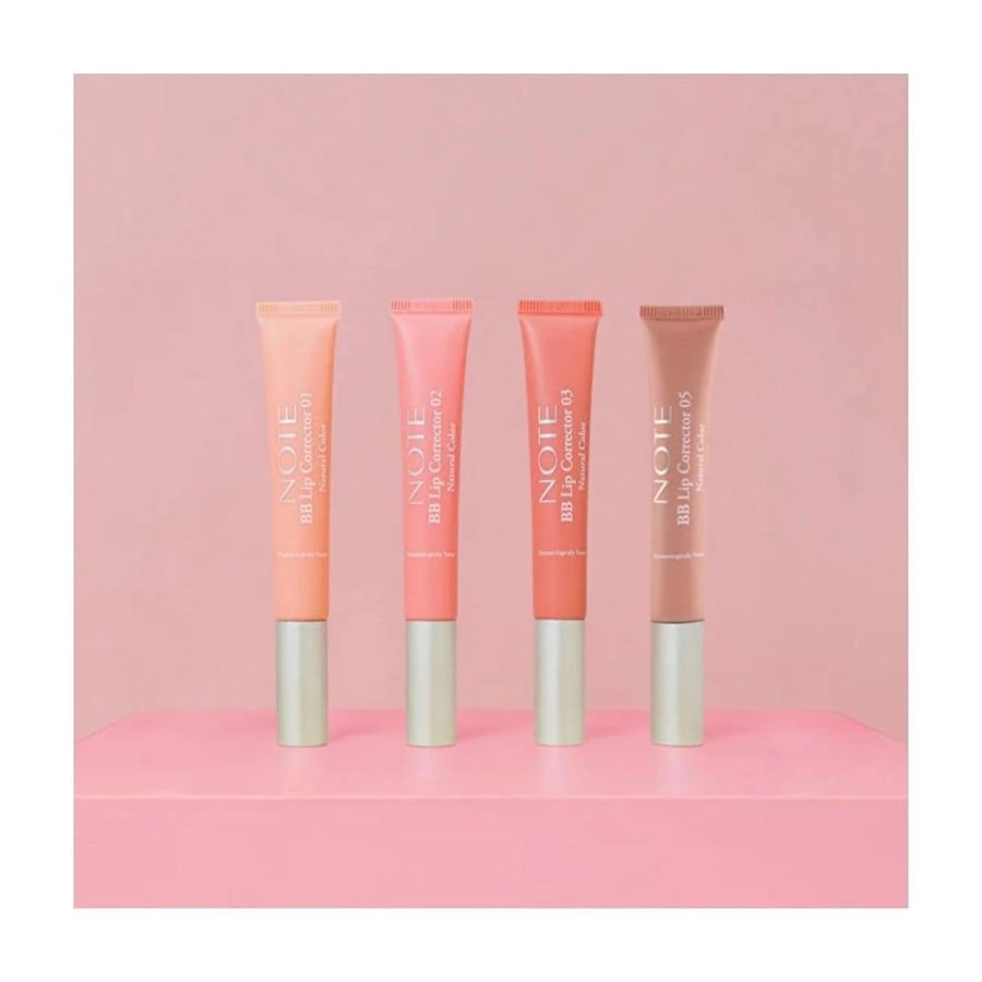 مصحح الشفاه بي بي ليب كوريكتر من نوت رقم 02 لون وردي طبيعي 12 مل - NOTE BB Natural Color Lip Corrector 02