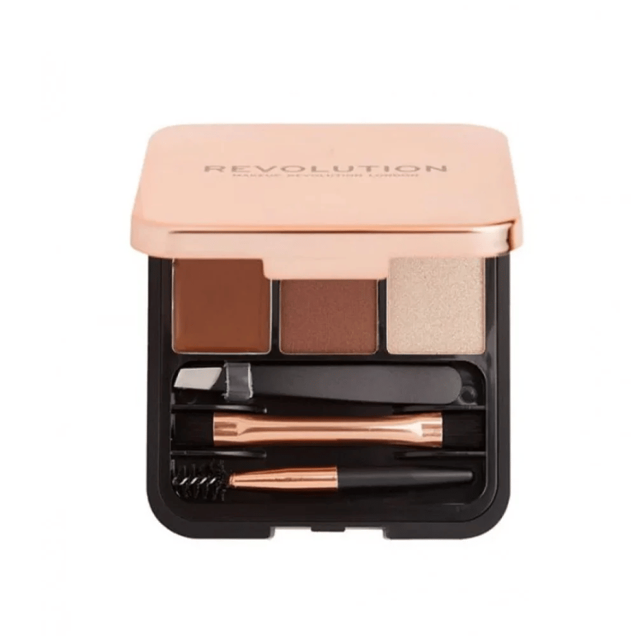 ميك اب ريفوليوشن طقم تحديد الحواجب - لون بني متوسط - 2.2 جرام
