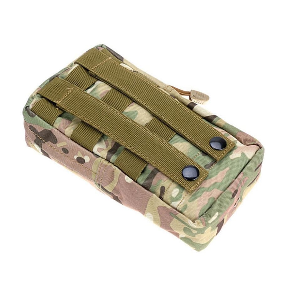 Beige side bag with belt loop