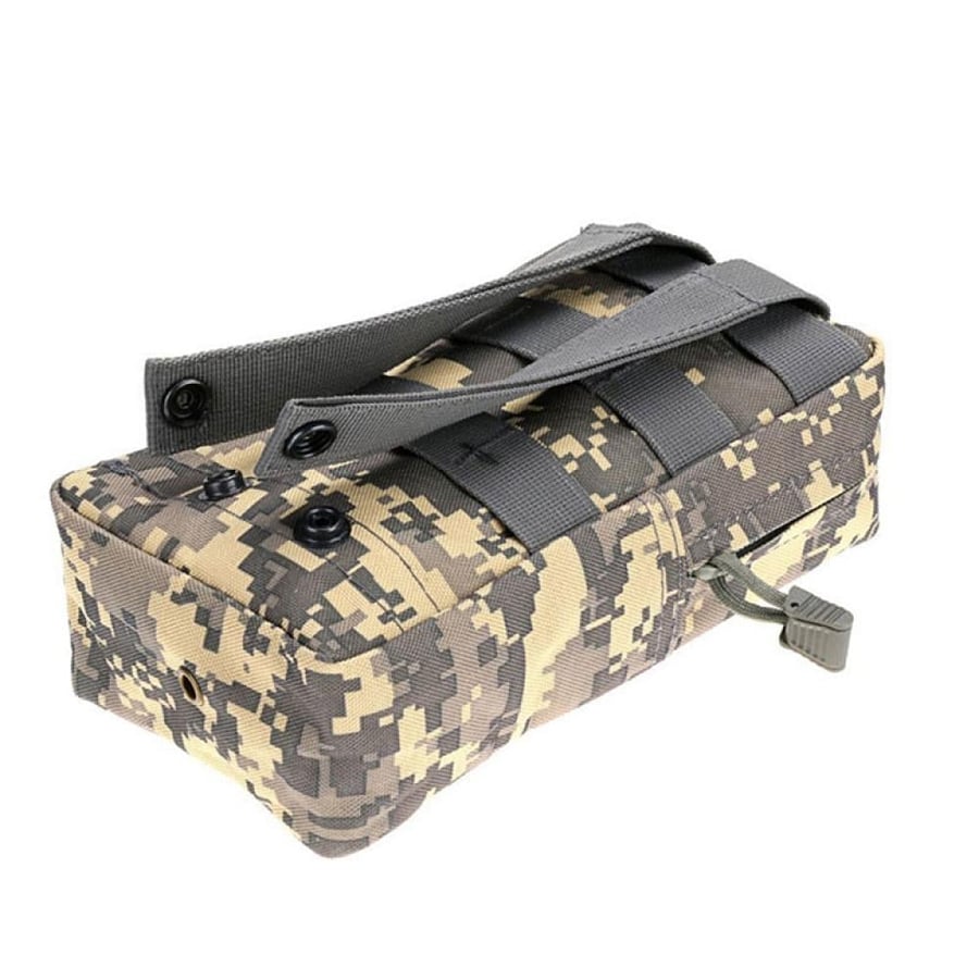 Beige side bag with belt loop
