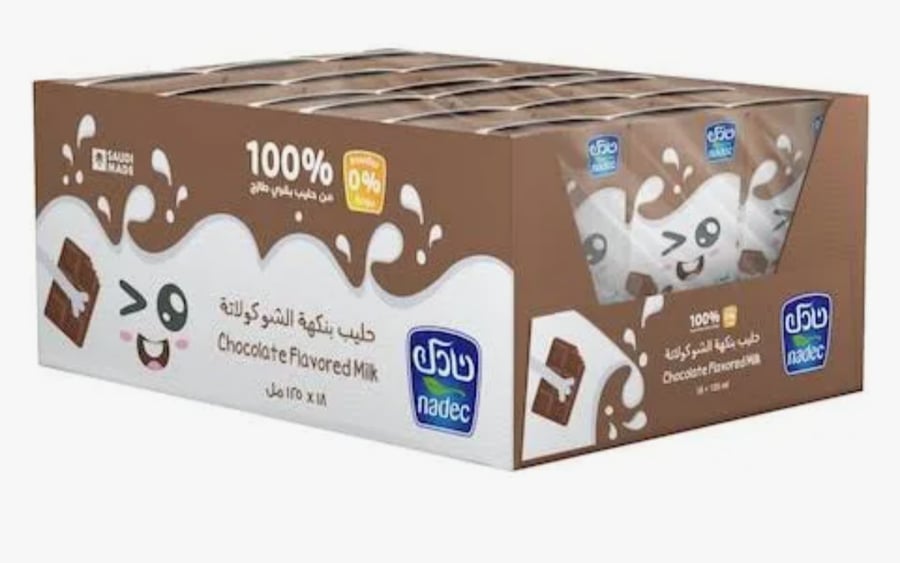 حليب نادك شوكولاتة 125 مل - 18 كرتون