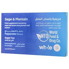 WHOLE BLUE SAGE+PLANTAIN LOZENGES PEPPERMINT FLAV. 15's
