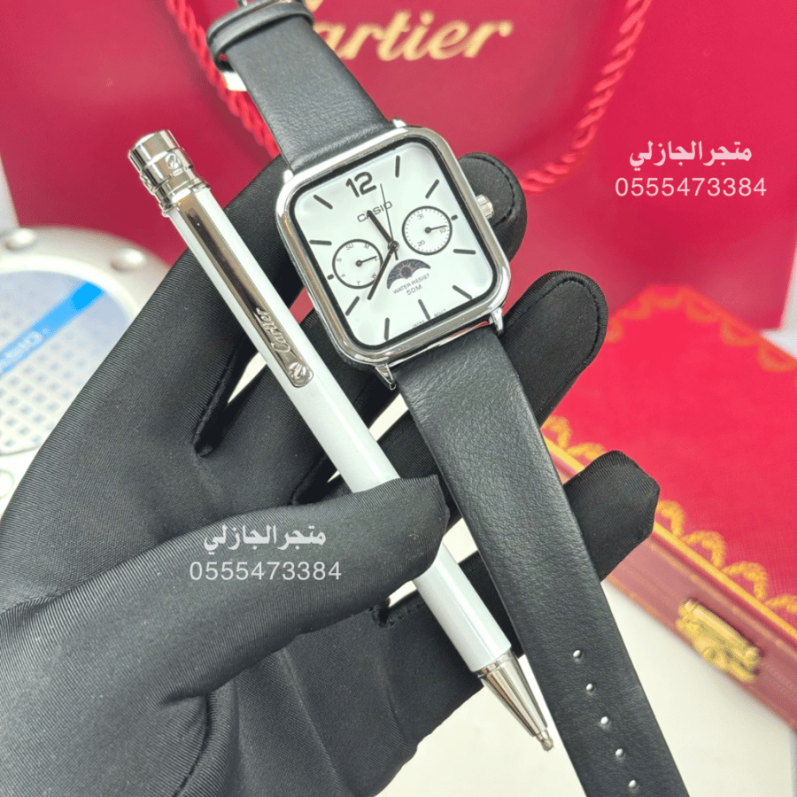 ساعة كاسيو  و قلم كارتير