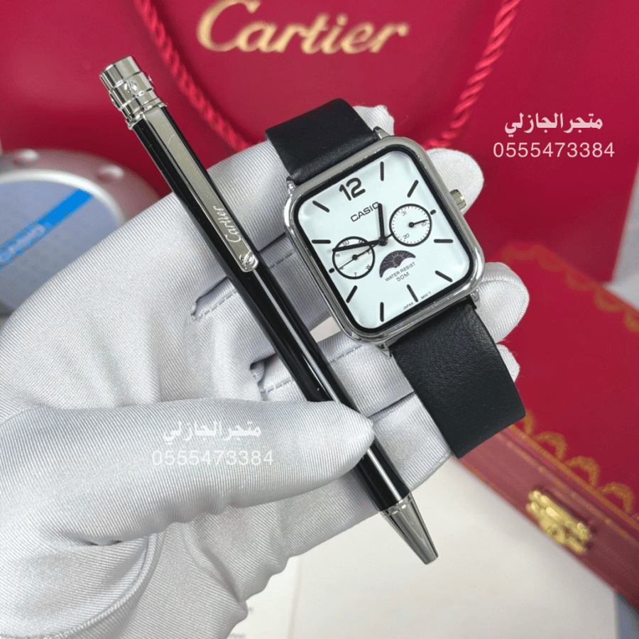 ساعة كاسيو و قلم كارتير