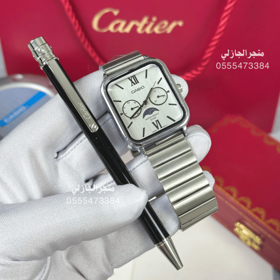 ساعة كاسيو و قلم كارتير