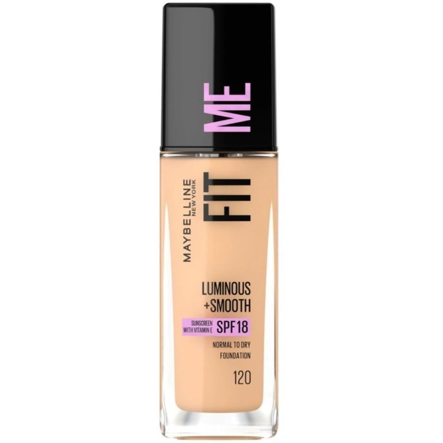 كريم اساس فيت مي سموذ SPF18 من ميبيلين – 30 مل – 120 Classic Ivory
