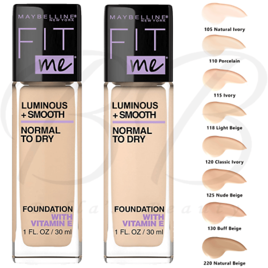 كريم اساس فيت مي سموذ SPF18 من ميبيلين – 30 مل – 130 Puff Beige