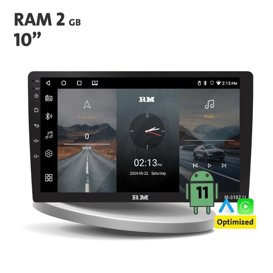 M-3182U Frame Roadmaster Android 10-inch screen, 2GB RAM