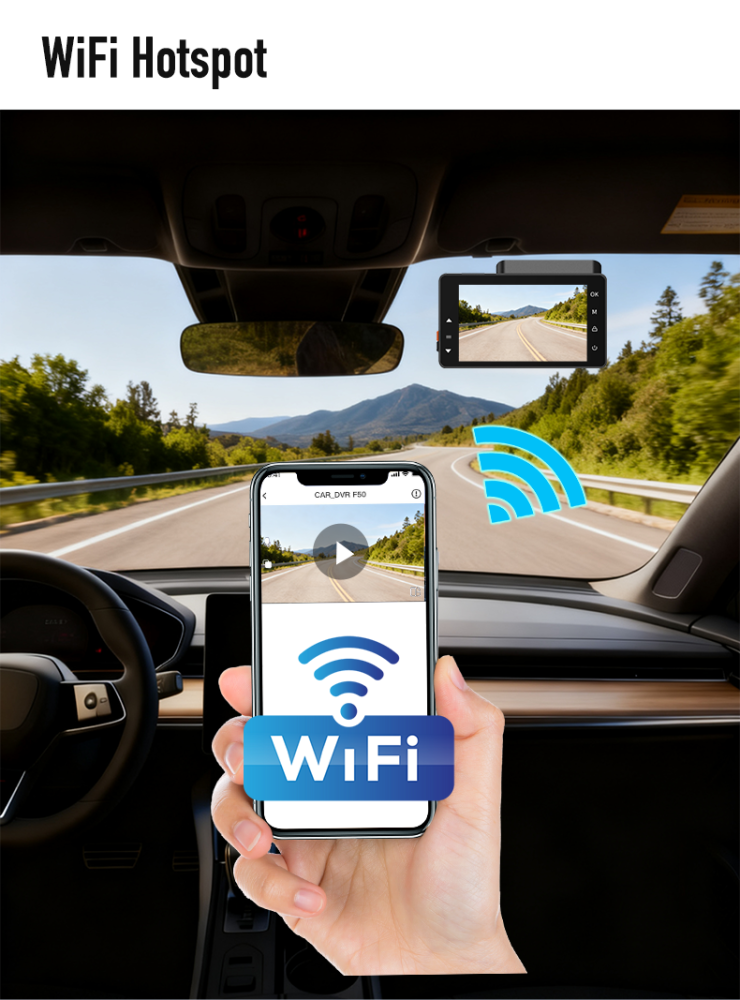داش كام K40 – ثلاث كاميرات 1K + 4G LTE + GPS + ADAS + BSD | رؤية ليلية واضحة | مراقبة عن بُعد | تسجيل مستمر| شاشة لمس 3 بوصة