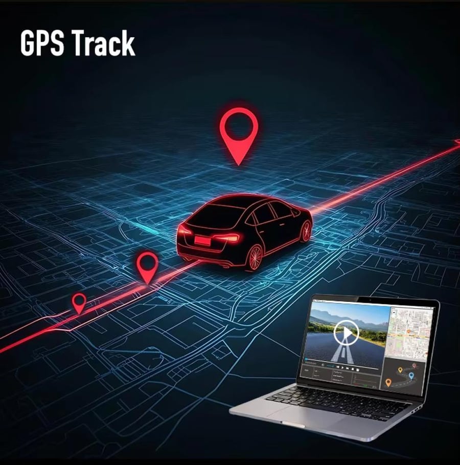 داش كام K11 ثلاث كاميرات 1K+1K+1K | 4G + GPS | مراقبة عن بُعد | تسجيل مستمر | ADAS + BSD | شاشة لمس 3 بوصة