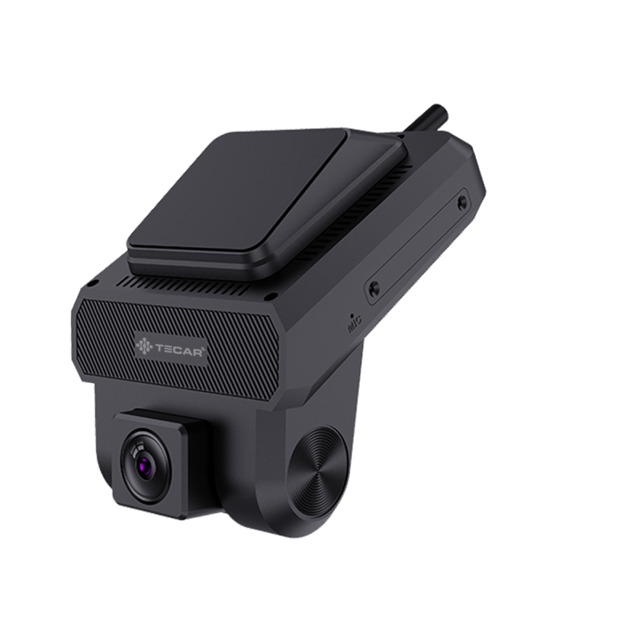TE-D34G Tecar Dash Cam Triple Cameras + 4G Live Tracking + 1080p Audio Recording