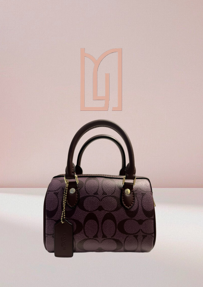 STAR - Rawan Burgundy Coach Bag with Chain