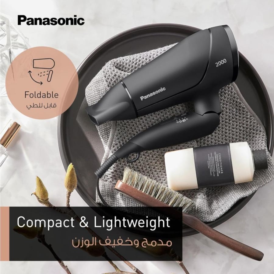 باناسونيك مجفف شعر - 2000 واط - أسود - EH-ND65-K685
