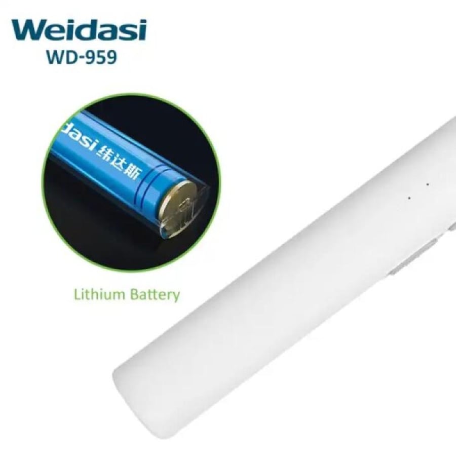ويداسي مصباح قاتل للبعوض 2 في 1 مع مصباح مكافحة البعوض القابل لإعادة الشحن عبر USB - أبيض - WD959
