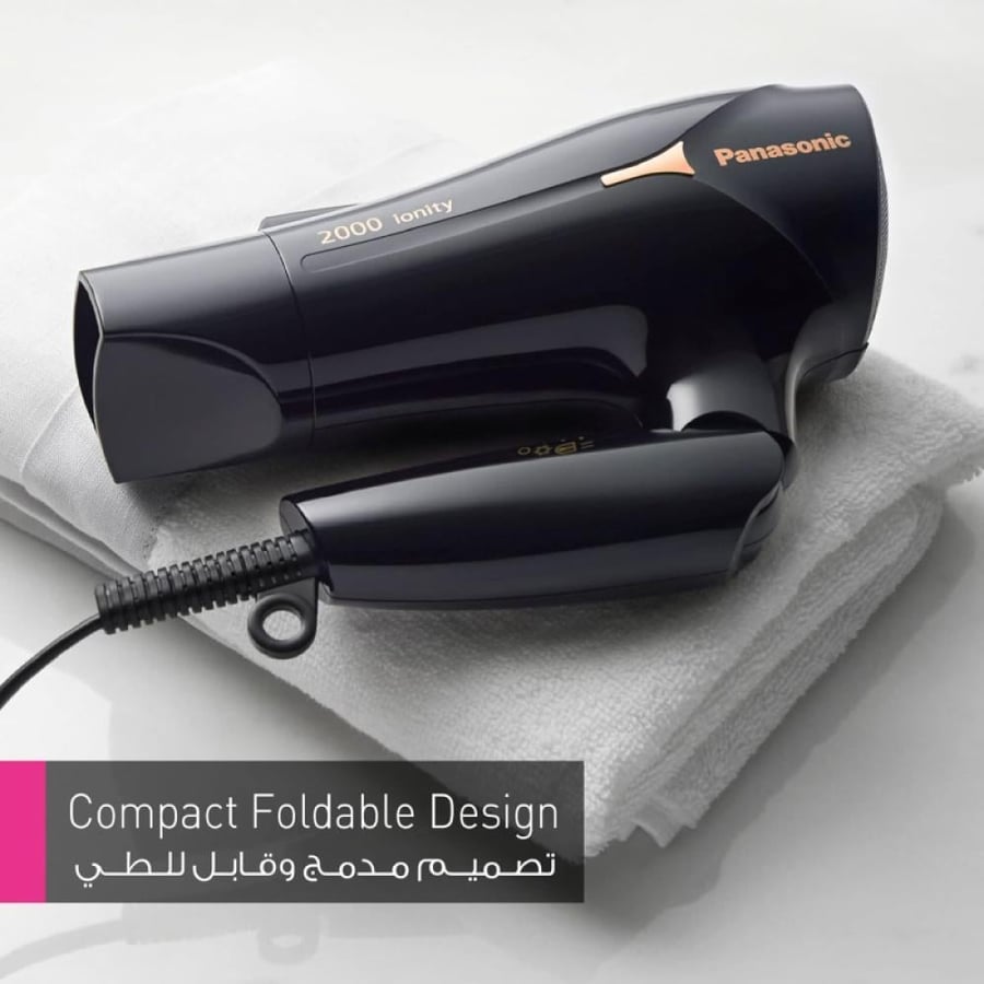 باناسونيك مجفف شعر بالأيونات - 2000 واط - أسود - EH-NE65