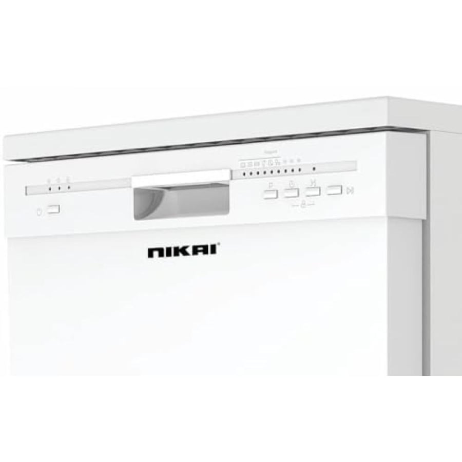 نيكاي غسالة صحون - 12 مكان - أبيض - NDW3112PW