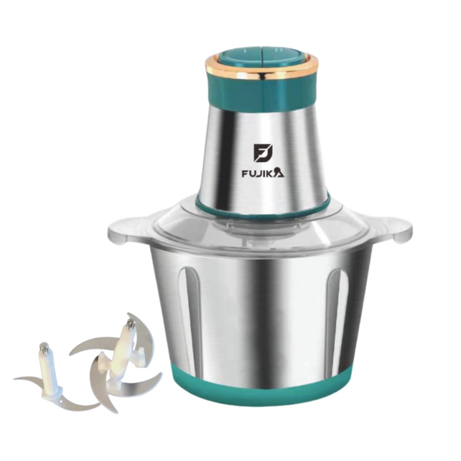 Fujika stainless steel vegetable and onion chopper – 5-liter capacity, 600W power, elegant design and excellent performance