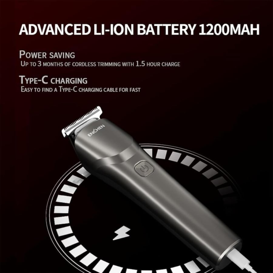 انشن بيردو 2 ماكينة حلاقة رجالية 1200 mAh بطارية ليثيوم - 8000 دورة/دقيقة - فضي - BEARDO2