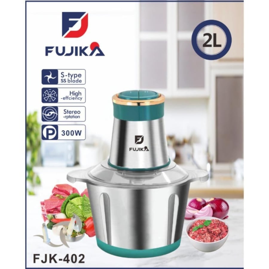Fujika stainless steel vegetable and onion chopper – 5-liter capacity, 600W power, elegant design and excellent performance