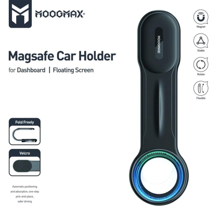 موج ماكس حامل موبايل مغناطيسي يدعم MagSafe - أسود - MX-MH150