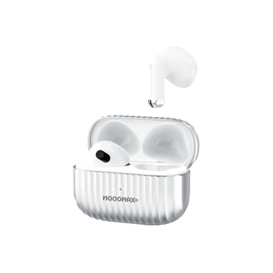 Moog Max Wireless Bluetooth Earphones - White - MX-EP44