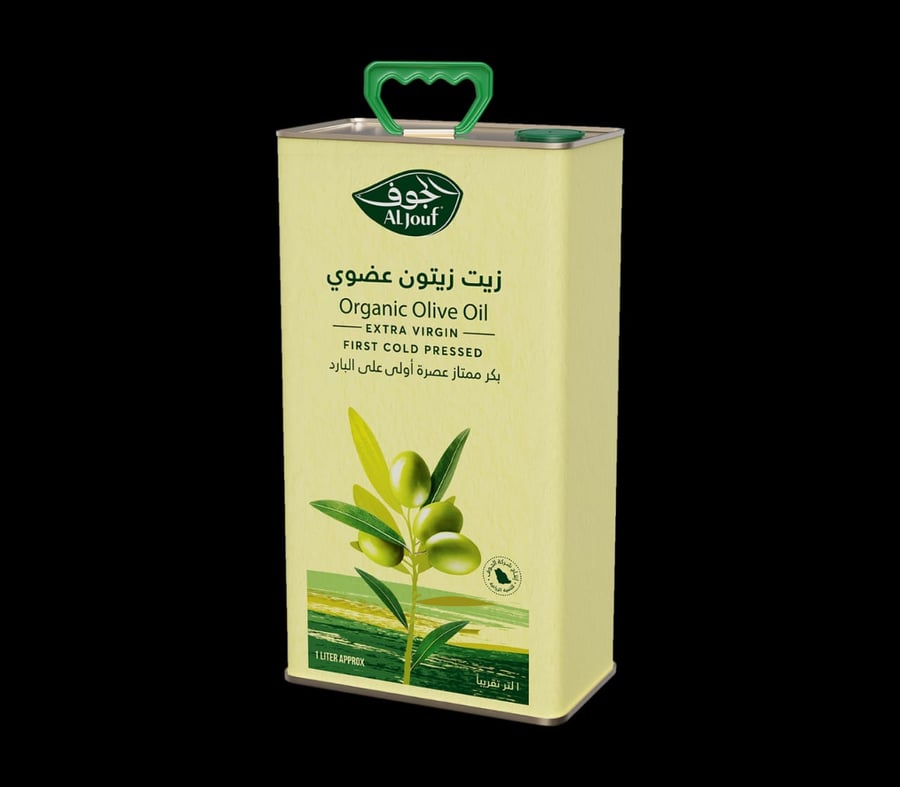 زيت زيتون الجوف عضوي بكر ممتاز جالون