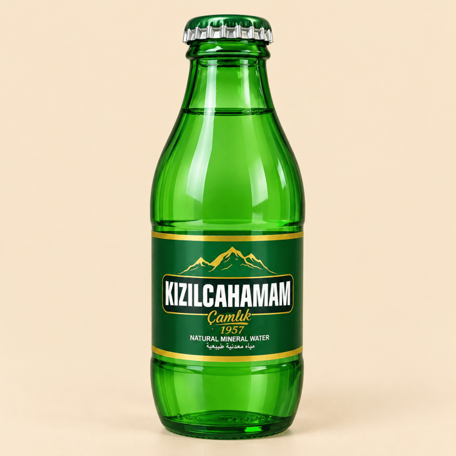مياه معدنية غازية KIZILCAHAMAM Çamlık حجم 200 مل