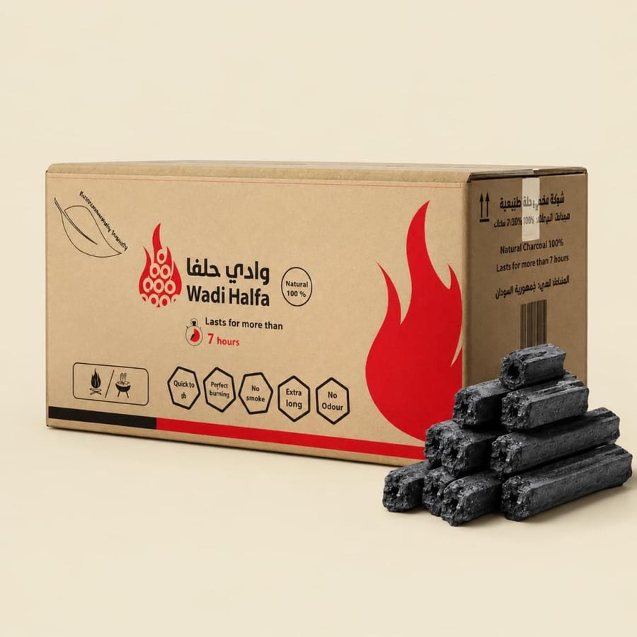 فحم وادي حلفا 6 كيلو سداسي الشكل