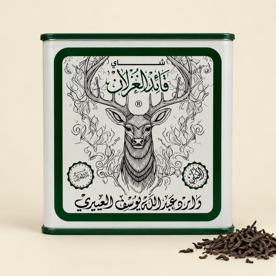 شاي قائد الغزلان BOP1 علبة حديد 250 جم