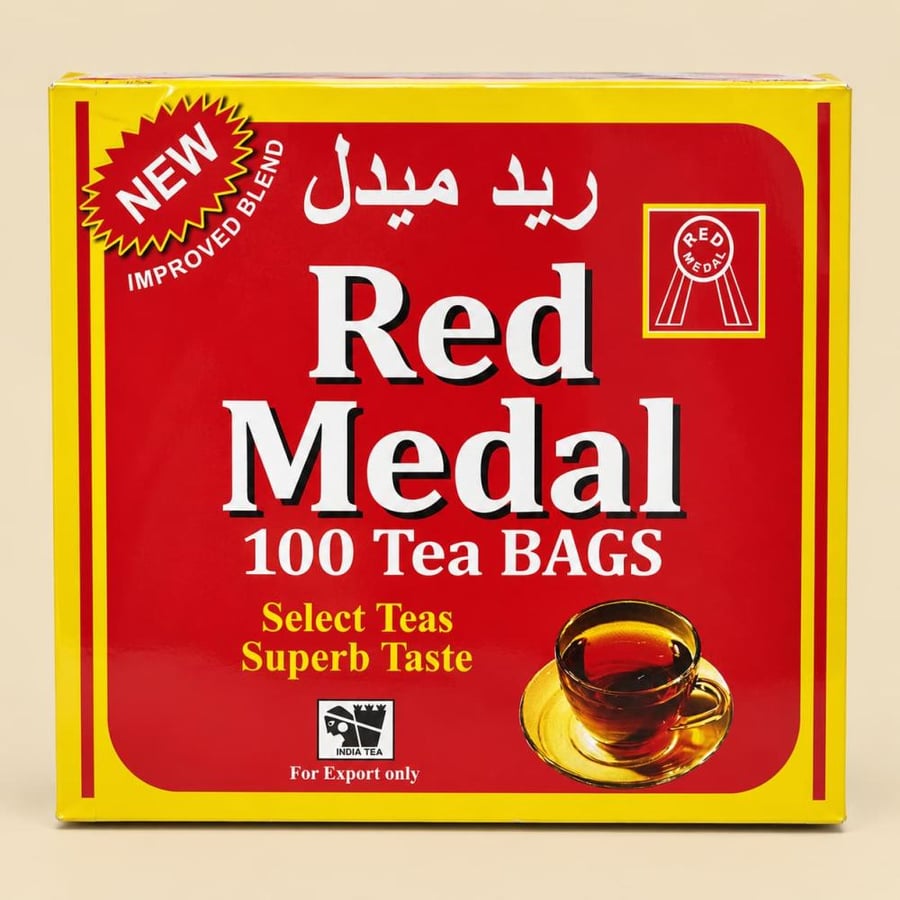 شاي ريد ميدل 100 ظرف وارد الكويت