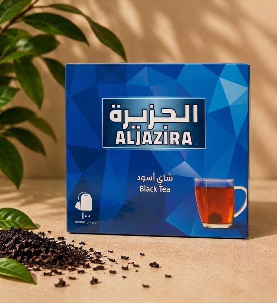 شاي الجزيرة السيلاني وارد باعشن 100 ظرف