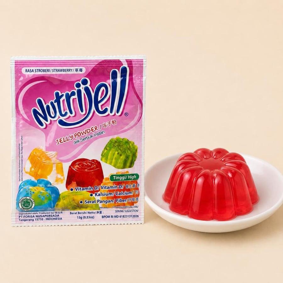 جيلي نوتري جيل فراولة 15 جم Nutrijell Strawberry
