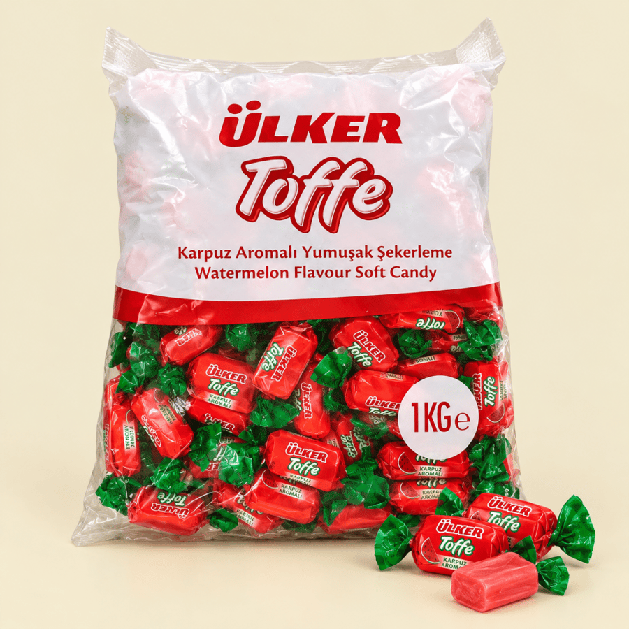 حلوى توفي ÜLKER Toffe بنكهة البطيخ 1 كيلو