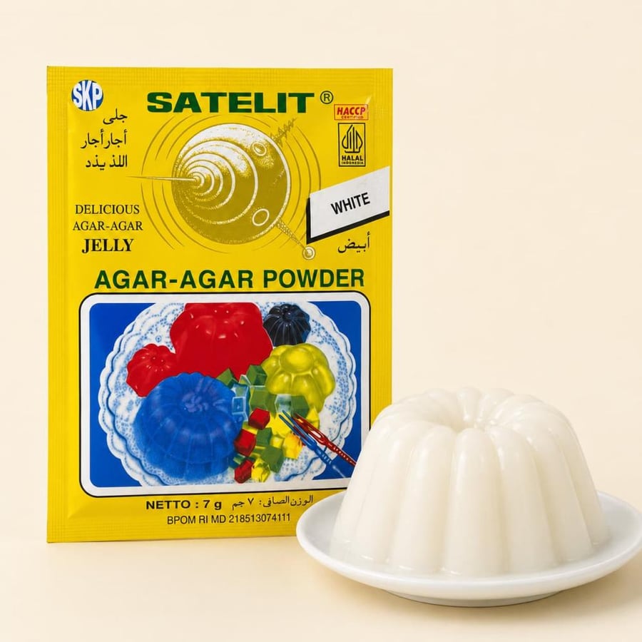 أجار أجار ساتليت أبيض 7 جم  Satelit Agar Powder