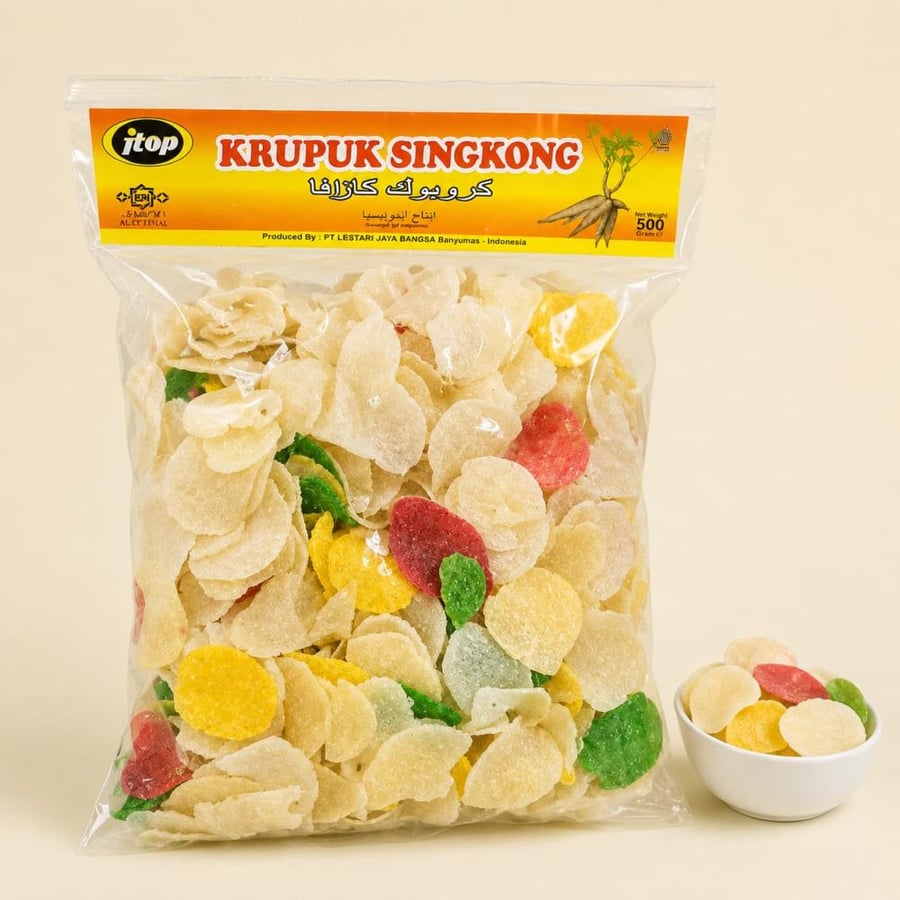 كروبوك الكسافا آي توب 500 جرام iTop Krupuk Singkong
