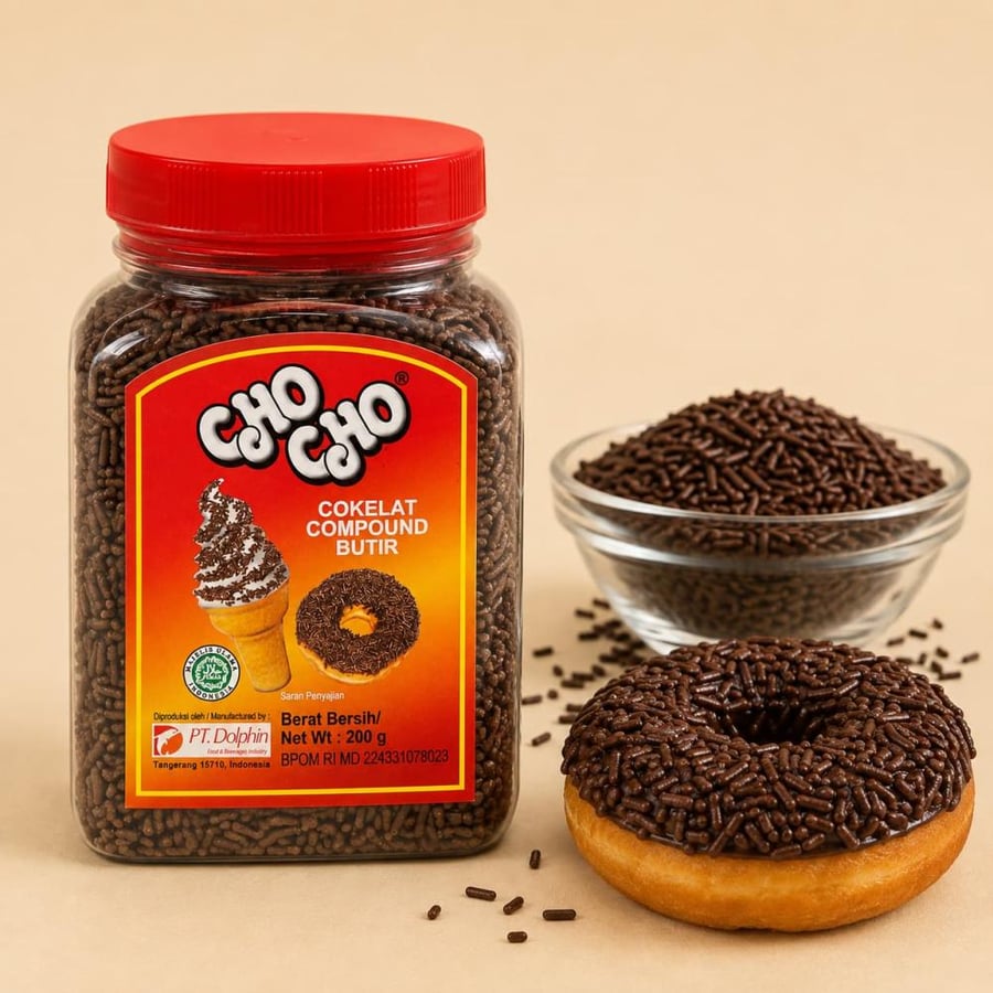 حبيبات شوكولاتة شو شو 200 جم  Cho Cho Chocolate Sprinkles