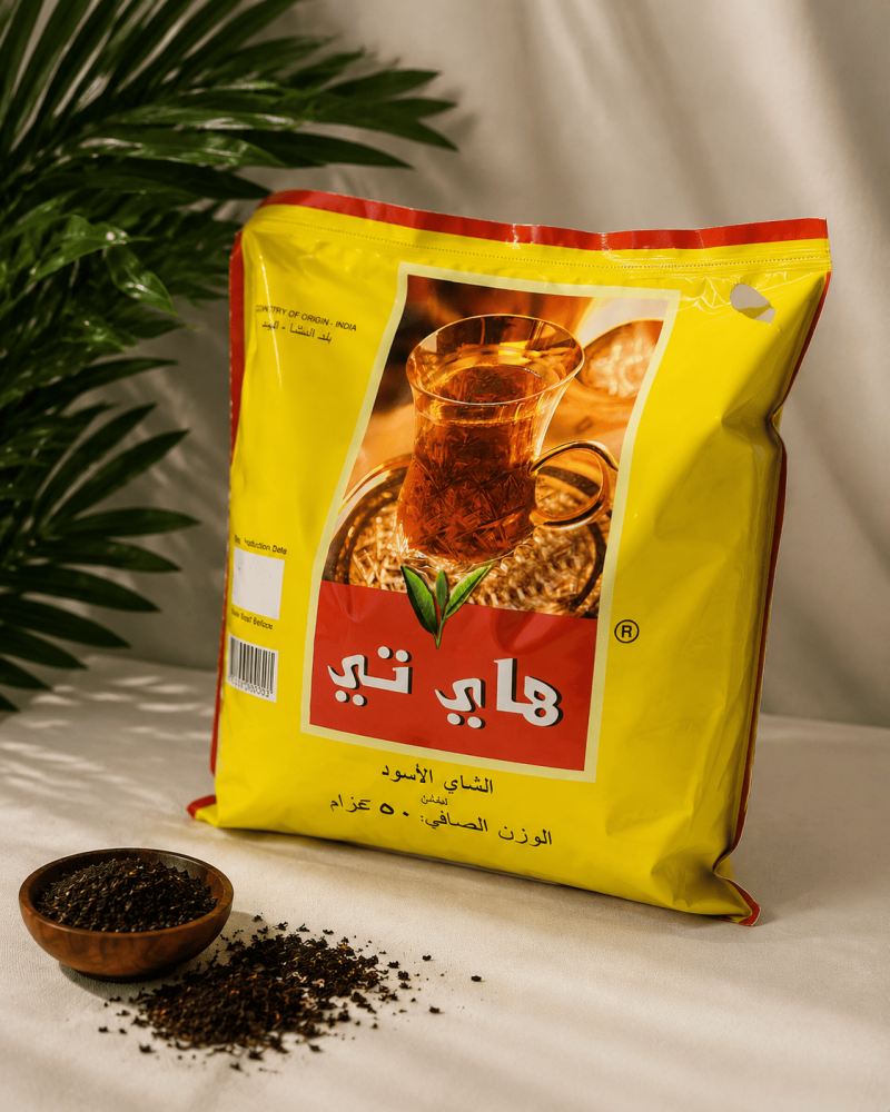 شاي هاي تي الأسود الهندي حبيبات حجم 5 كيلو