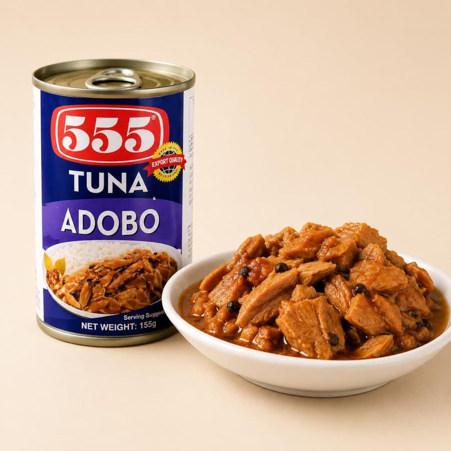 تونة 555 بنكهة أدوبو 155 جم Tuna Adobo