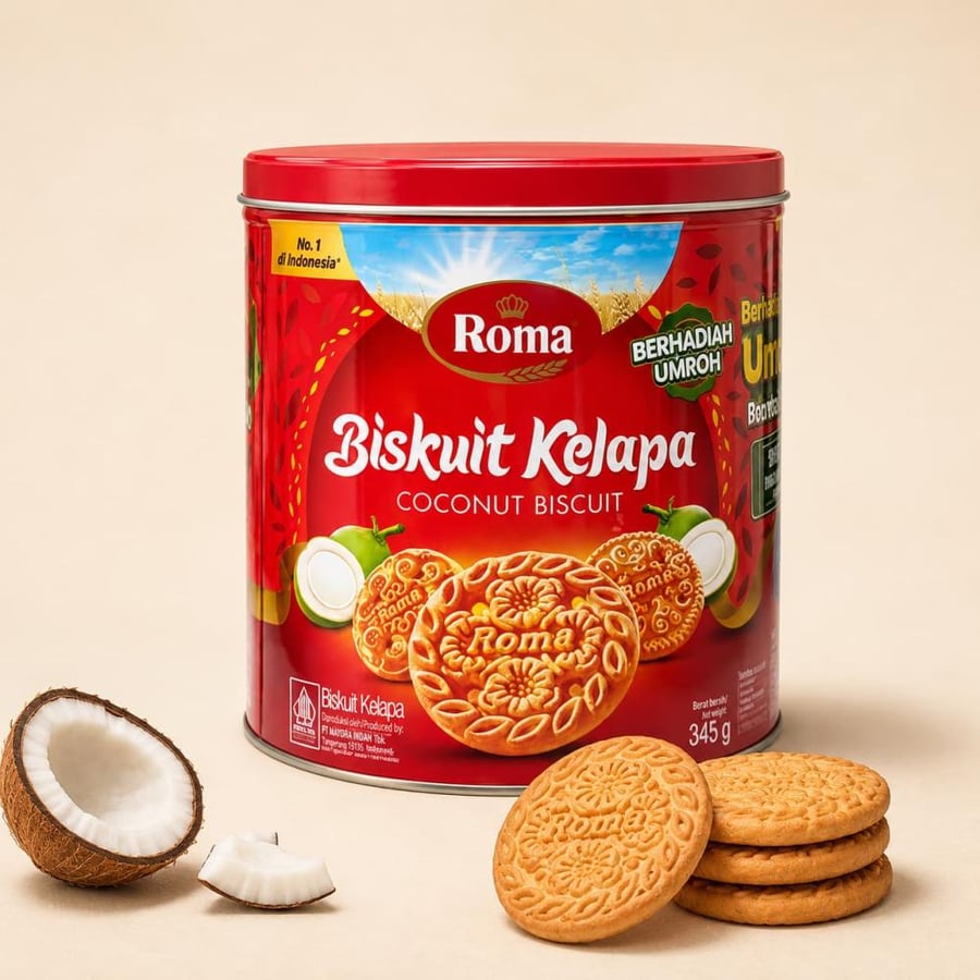 بسكويت جوز الهند روما 345 جرام Roma Coconut Biscuit
