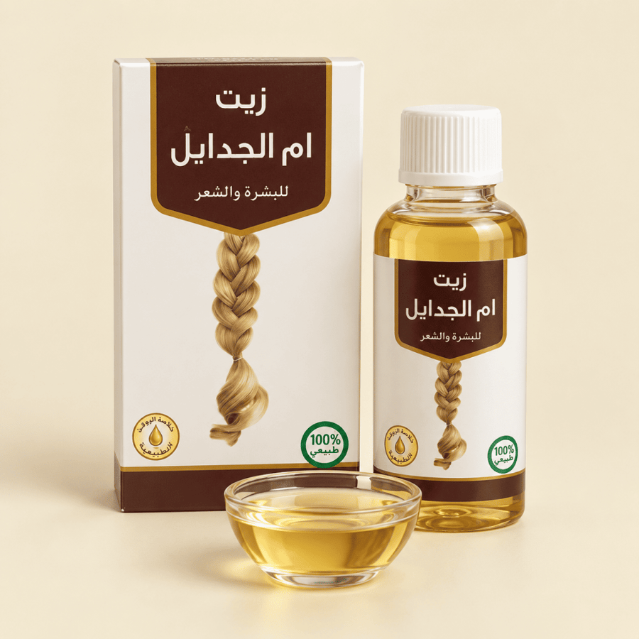 زيت أم الجدايل معاصر البركة 125 مل للبشرة والشعر
