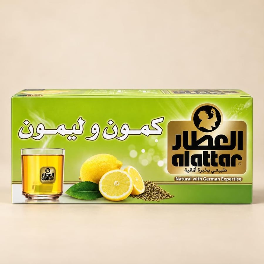 مشروب كمون وليمون العطار أكياس 20 كيس