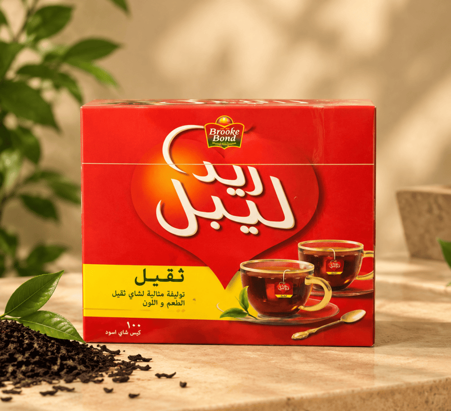 شاي بروك بوند ريد ليبل الأسود 100 ظرف 200 جم