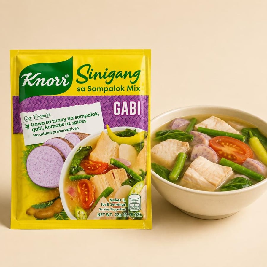 خلطة كنور سينيغانغ بالتمر الهندي والقلقاس 22 جم Knorr Sinigang Gabi