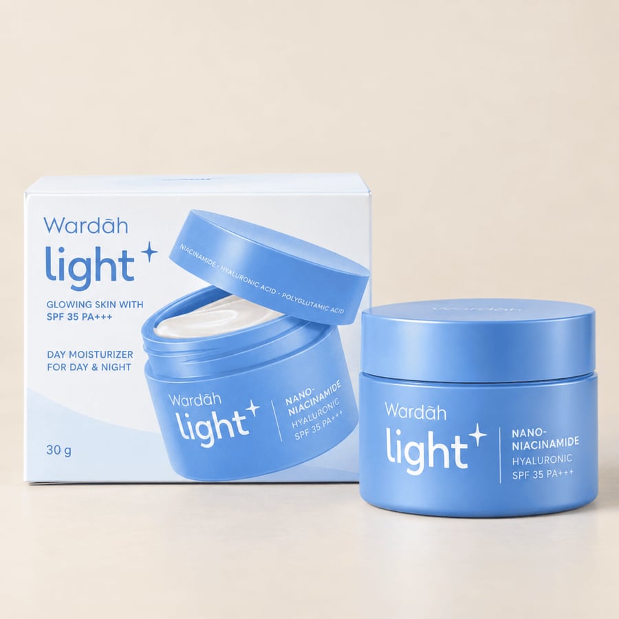 مرطب واردا لايت بلس جلوشوت نياسيناميد SPF35 وزن 30 جم