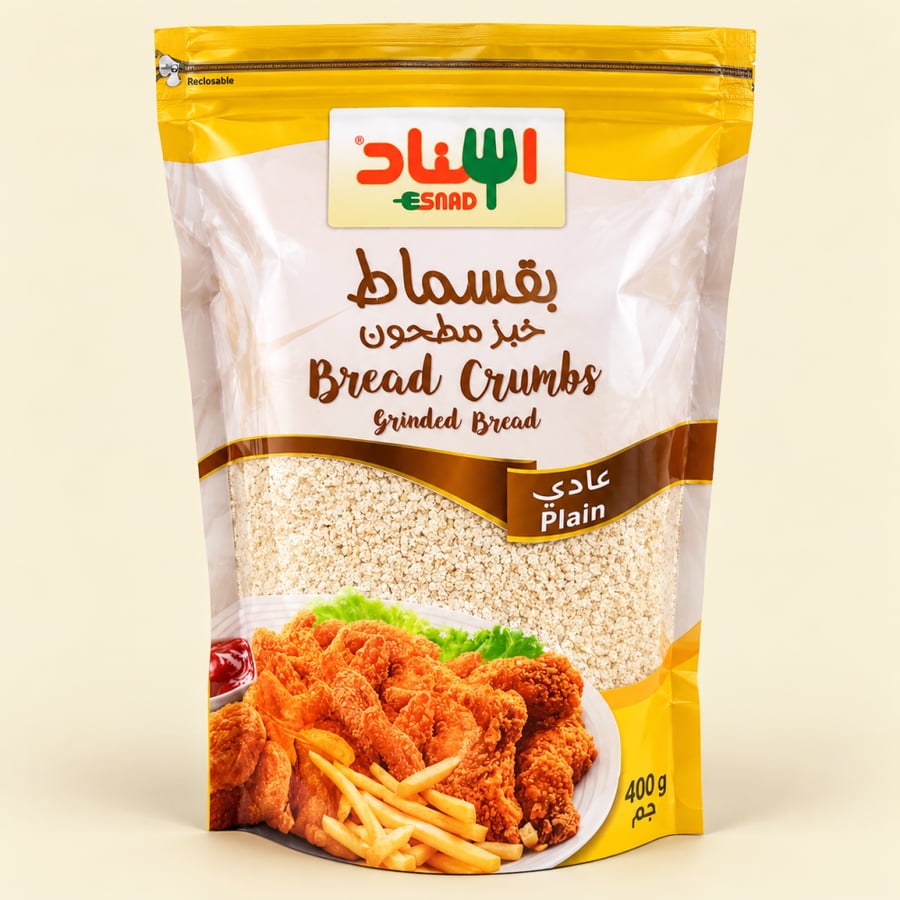 بقسماط إسناد عادي 400 جم ESNAD Plain Bread Crumbs