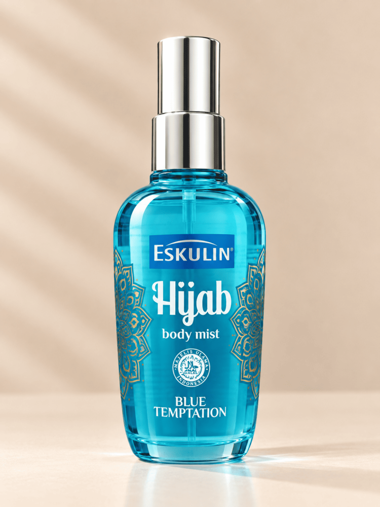 معطر إسكولين حجاب بلو تمبتيشن للجسم 125 مل