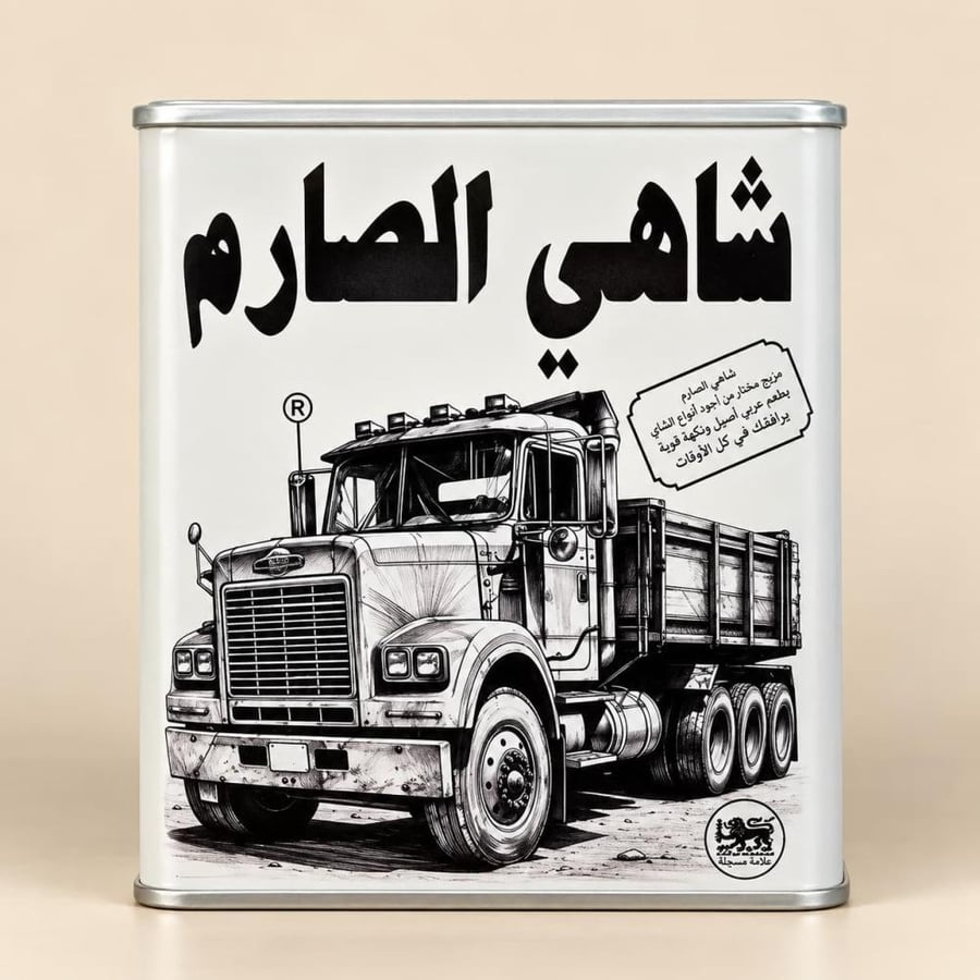 شاي الصارم علبة حديد 250 جرام
